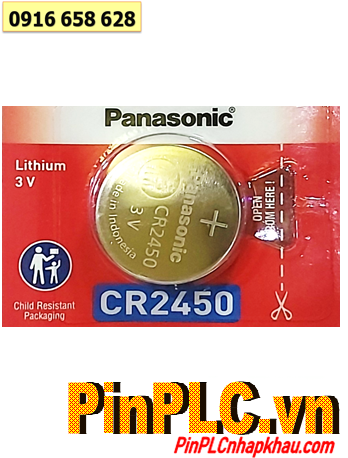 Panasonic CR2450 - Pin 3v lithium Panasonic CR2450 chính hãng Made in Indonesia